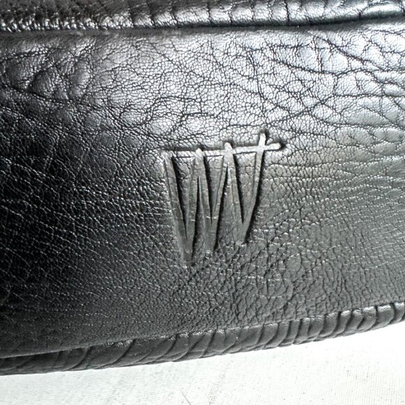 Status Anxiety Black Pebbled Leather Medium Backpack - Picture 6 of 7